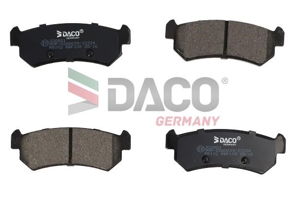 Daco 320801 Brake Pad Set, disc brake 320801: Buy near me in Poland at 2407.PL - Good price!