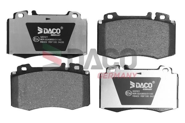 Daco 322321 Тормозные колодки дисковые, комплект 322321: Отличная цена - Купить в Польше на 2407.PL!