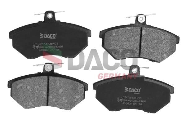 Daco 324725 Brake Pad Set, disc brake 324725: Buy near me in Poland at 2407.PL - Good price!