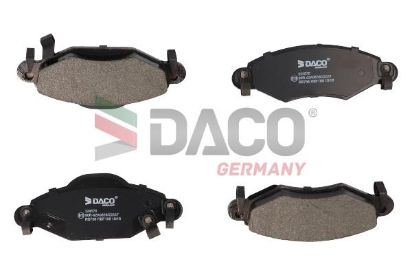 Daco 324570 Brake Pad Set, disc brake 324570: Buy near me in Poland at 2407.PL - Good price!