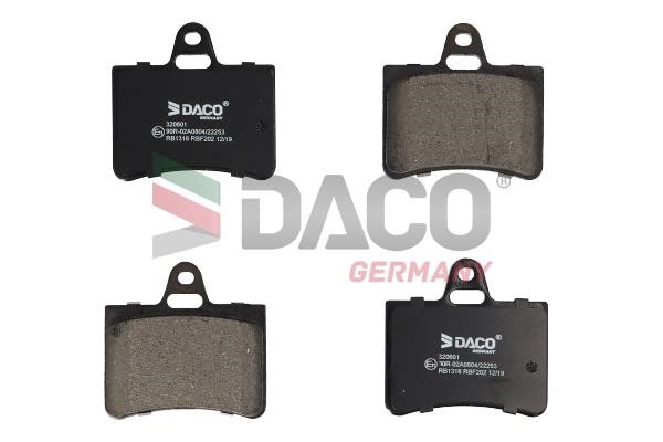 Daco 320601 Тормозные колодки дисковые, комплект 320601: Отличная цена - Купить в Польше на 2407.PL!