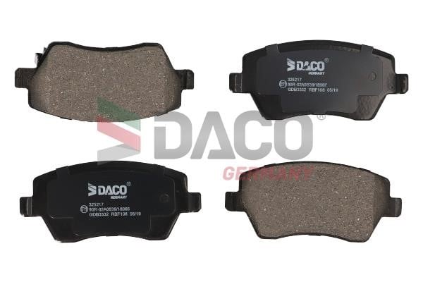 Daco 325217 Тормозные колодки дисковые, комплект 325217: Отличная цена - Купить в Польше на 2407.PL!