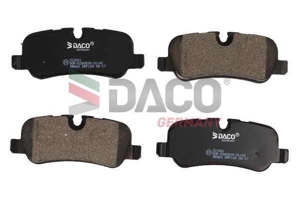 Daco 322001 Тормозные колодки дисковые, комплект 322001: Отличная цена - Купить в Польше на 2407.PL!