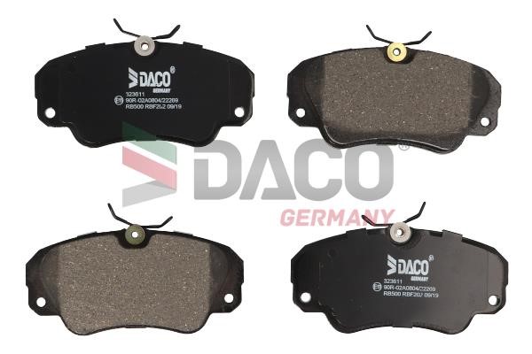 Daco 323611 Тормозные колодки дисковые, комплект 323611: Отличная цена - Купить в Польше на 2407.PL!
