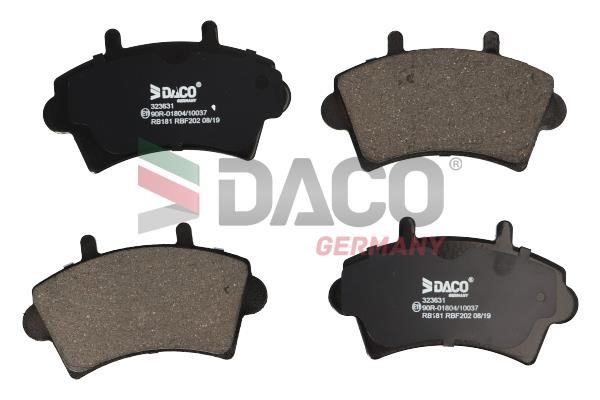 Daco 323631 Brake Pad Set, disc brake 323631: Buy near me in Poland at 2407.PL - Good price!