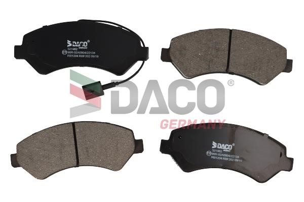 Daco 321962 Тормозные колодки дисковые, комплект 321962: Отличная цена - Купить в Польше на 2407.PL!