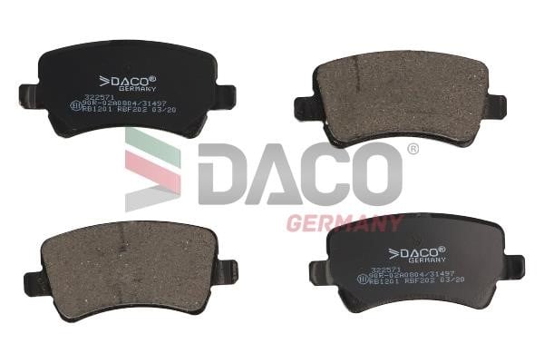 Daco 322571 Brake Pad Set, disc brake 322571: Buy near me in Poland at 2407.PL - Good price!