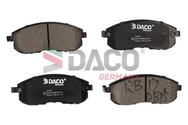 Daco 322602 Brake Pad Set, disc brake 322602: Buy near me in Poland at 2407.PL - Good price!