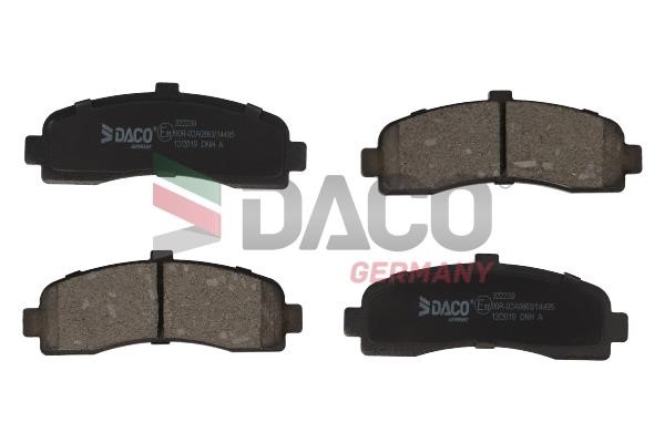 Daco 322239 Тормозные колодки дисковые, комплект 322239: Отличная цена - Купить в Польше на 2407.PL!