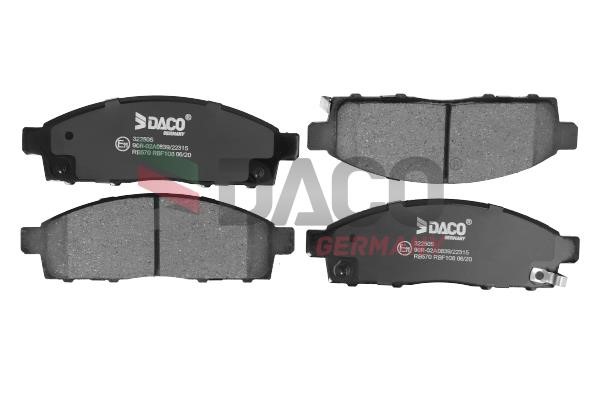 Daco 322505 Brake Pad Set, disc brake 322505: Buy near me in Poland at 2407.PL - Good price!