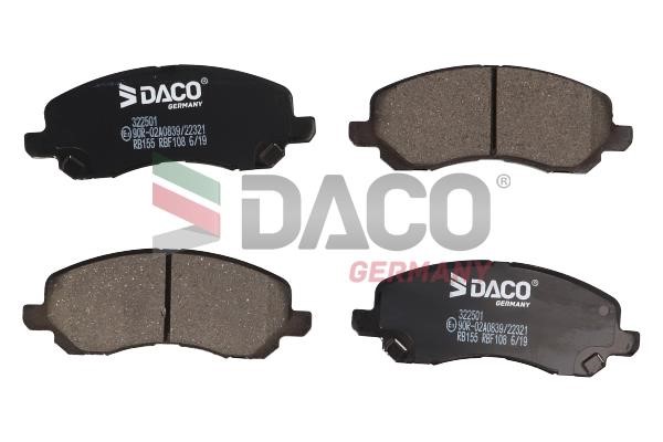 Daco 322501 Тормозные колодки дисковые, комплект 322501: Отличная цена - Купить в Польше на 2407.PL!