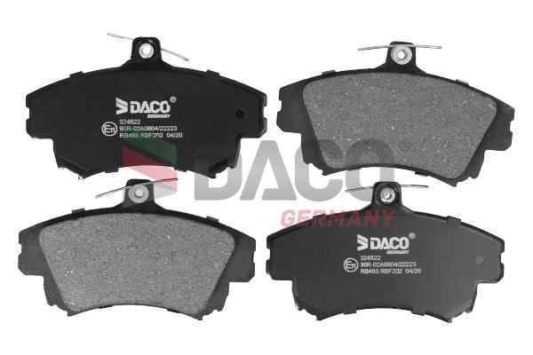 Daco 324822 Brake Pad Set, disc brake 324822: Buy near me in Poland at 2407.PL - Good price!