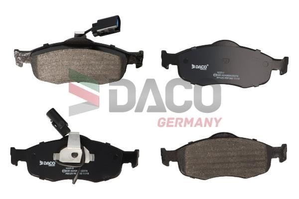 Daco 322519 Brake Pad Set, disc brake 322519: Buy near me in Poland at 2407.PL - Good price!