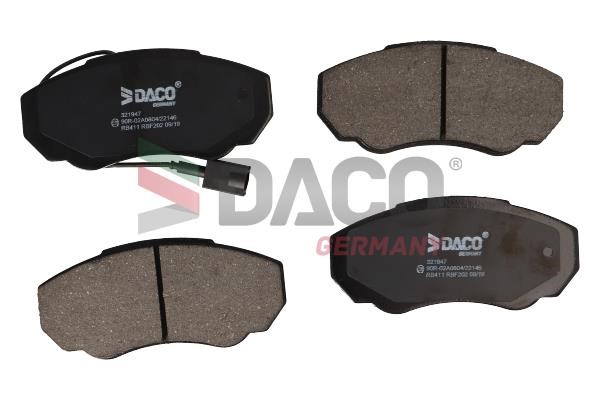 Daco 321947 Brake Pad Set, disc brake 321947: Buy near me in Poland at 2407.PL - Good price!