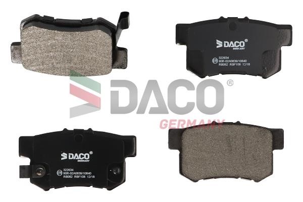 Daco 322634 Brake Pad Set, disc brake 322634: Buy near me in Poland at 2407.PL - Good price!