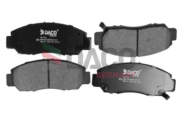 Daco 321214 Brake Pad Set, disc brake 321214: Buy near me in Poland at 2407.PL - Good price!