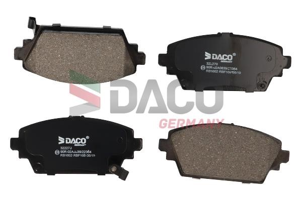 Daco 322270 Brake Pad Set, disc brake 322270: Buy near me in Poland at 2407.PL - Good price!
