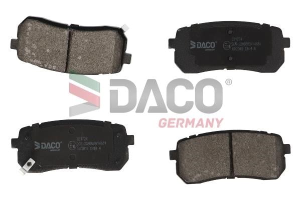 Daco 321724 Тормозные колодки дисковые, комплект 321724: Отличная цена - Купить в Польше на 2407.PL!