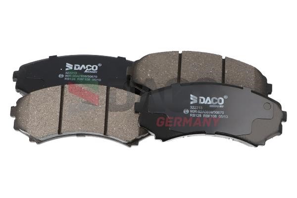 Daco 322213 Brake Pad Set, disc brake 322213: Buy near me in Poland at 2407.PL - Good price!