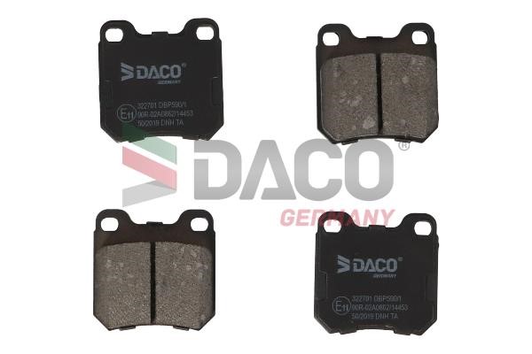 Daco 322701 Brake Pad Set, disc brake 322701: Buy near me in Poland at 2407.PL - Good price!