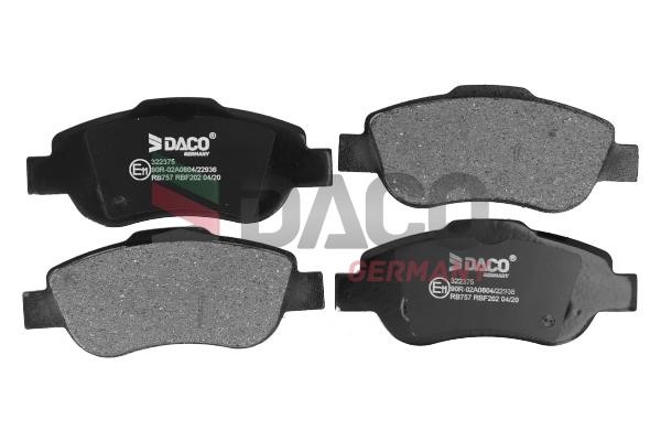 Daco 322375 Brake Pad Set, disc brake 322375: Buy near me in Poland at 2407.PL - Good price!