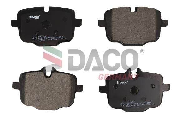 Daco 320324 Brake Pad Set, disc brake 320324: Buy near me in Poland at 2407.PL - Good price!