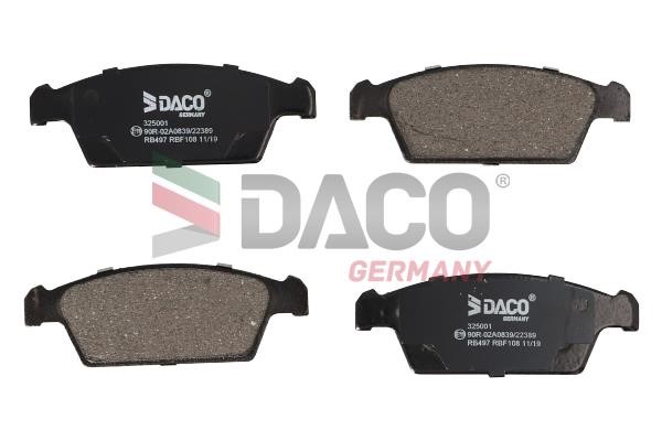 Daco 325001 Тормозные колодки дисковые, комплект 325001: Отличная цена - Купить в Польше на 2407.PL!