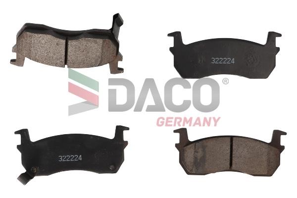 Daco 322224 Brake Pad Set, disc brake 322224: Buy near me in Poland at 2407.PL - Good price!