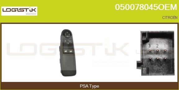 LGK 050078045OEM Power window button 050078045OEM: Buy near me at 2407.PL in Poland at an Affordable price!