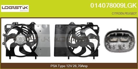 LGK 014078009LGK Electric Motor, radiator fan 014078009LGK: Buy near me in Poland at 2407.PL - Good price!