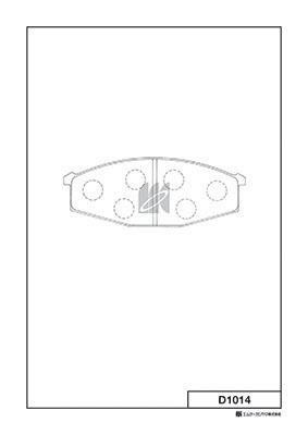 Kashiyama D1014 Brake Pad Set, disc brake D1014: Buy near me in Poland at 2407.PL - Good price!