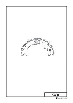 Kashiyama K0015 Колодки тормозные барабанные, комплект K0015: Отличная цена - Купить в Польше на 2407.PL!
