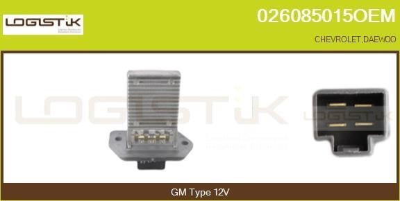LGK 026085015OEM Resistor, interior blower 026085015OEM: Buy near me in Poland at 2407.PL - Good price!