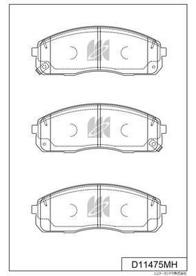 Kashiyama D11475MH Brake Pad Set, disc brake D11475MH: Buy near me in Poland at 2407.PL - Good price!