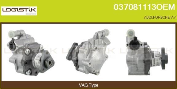LGK 037081113OEM Hydraulic Pump, steering system 037081113OEM: Buy near me at 2407.PL in Poland at an Affordable price!