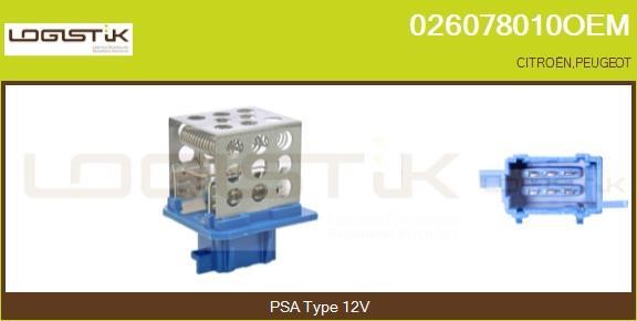 LGK 026078010OEM Resistor, interior blower 026078010OEM: Buy near me in Poland at 2407.PL - Good price!