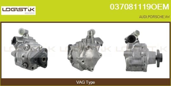 LGK 037081119OEM Hydraulic Pump, steering system 037081119OEM: Buy near me in Poland at 2407.PL - Good price!