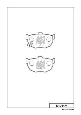 Kashiyama D1044M Brake Pad Set, disc brake D1044M: Buy near me at 2407.PL in Poland at an Affordable price!