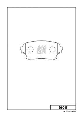 Kashiyama D9045 Brake Pad Set, disc brake D9045: Buy near me at 2407.PL in Poland at an Affordable price!