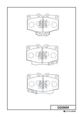 Kashiyama D2096M Klocki hamulcowe, zestaw D2096M: Dobra cena w Polsce na 2407.PL - Kup Teraz!