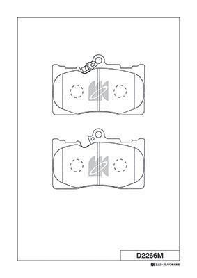 Kashiyama D2266M Brake Pad Set, disc brake D2266M: Buy near me in Poland at 2407.PL - Good price!