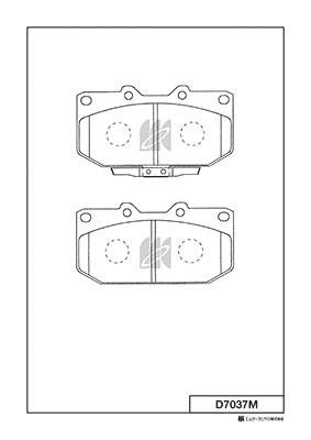 Kashiyama D7037M Brake Pad Set, disc brake D7037M: Buy near me in Poland at 2407.PL - Good price!