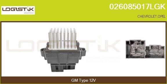LGK 026085017LGK Resistor, interior blower 026085017LGK: Buy near me in Poland at 2407.PL - Good price!