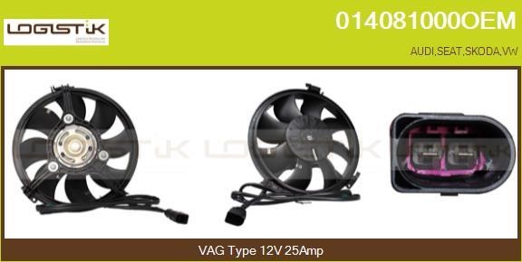 LGK 014081000OEM Electric Motor, radiator fan 014081000OEM: Buy near me in Poland at 2407.PL - Good price!