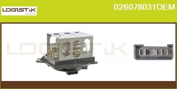 LGK 026078031OEM Resistor, interior blower 026078031OEM: Buy near me at 2407.PL in Poland at an Affordable price!