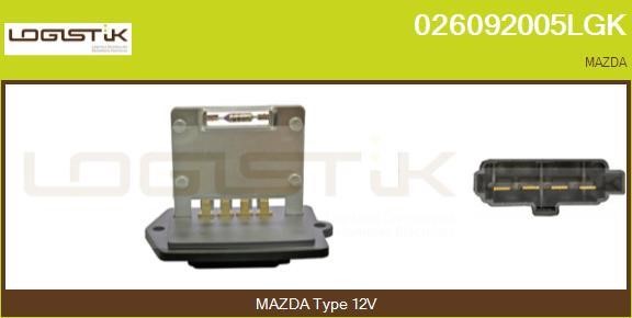LGK 026092005LGK Resistor, interior blower 026092005LGK: Buy near me in Poland at 2407.PL - Good price!