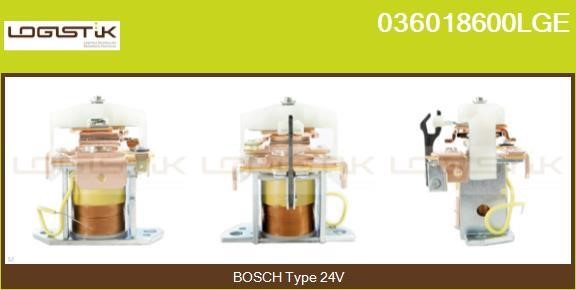 LGK 036018600LGE Solenoid switch, starter 036018600LGE: Buy near me in Poland at 2407.PL - Good price!
