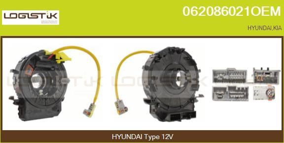 LGK 062086021OEM Витая пружина, подушка безопасности 062086021OEM: Отличная цена - Купить в Польше на 2407.PL!