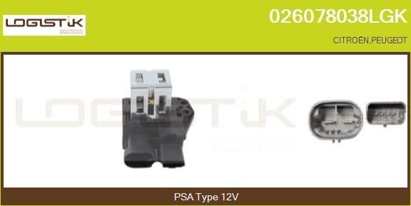 LGK 026078038LGK Дополнительный резистор, электромотор - вентилятор радиатора 026078038LGK: Отличная цена - Купить в Польше на 2407.PL!