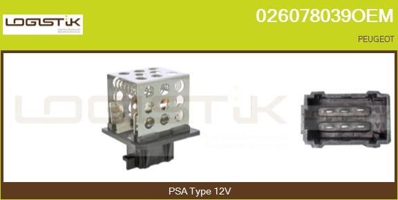 LGK 026078039OEM Resistor, interior blower 026078039OEM: Buy near me in Poland at 2407.PL - Good price!